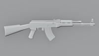 Game-Ready AK47 Type 3 3D model BlackBladeDesign