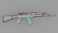 Game-Ready AK47 Type 3 3D model BlackBladeDesign