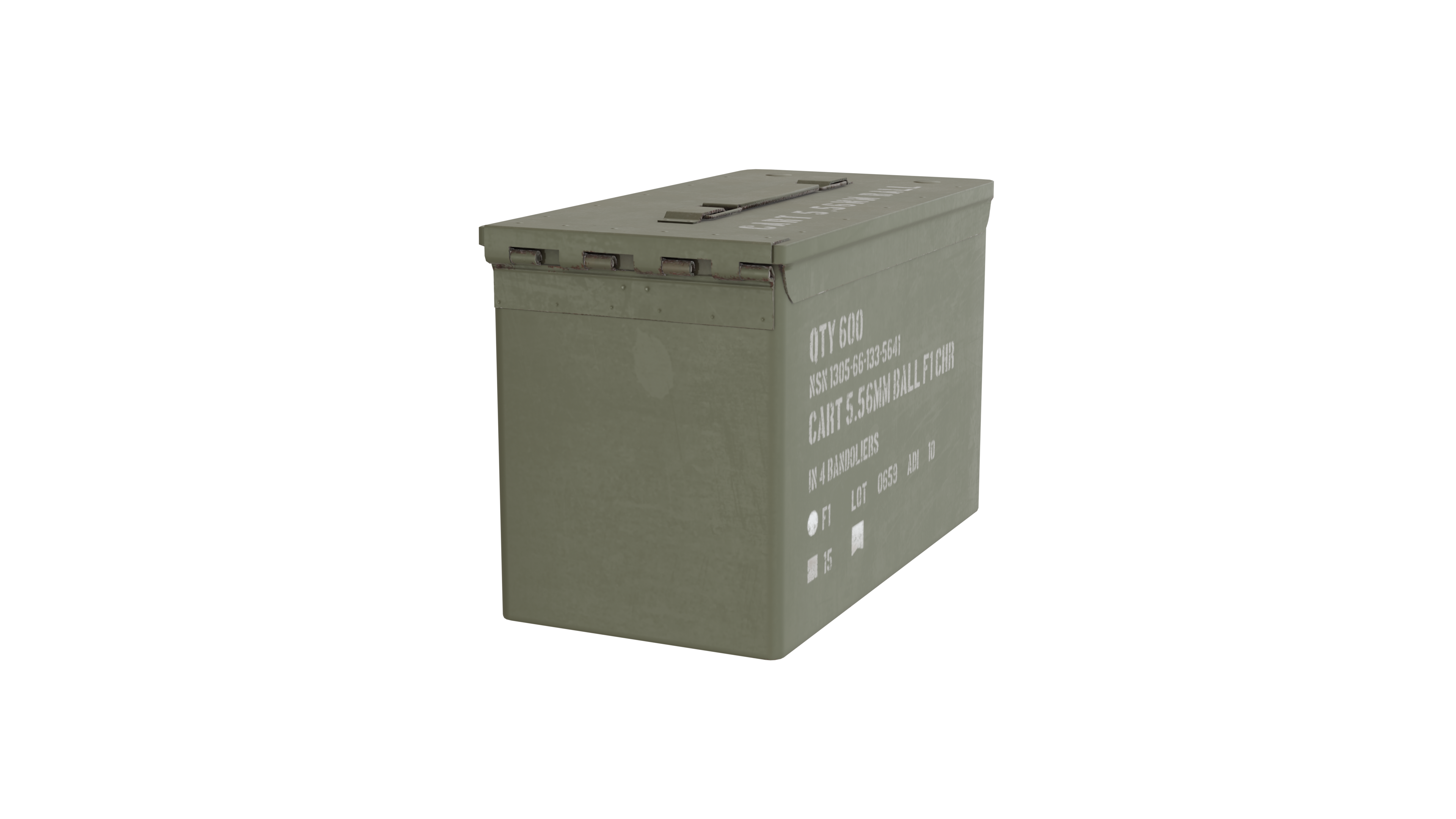 Military Ammo Box 3D Model BBD3D