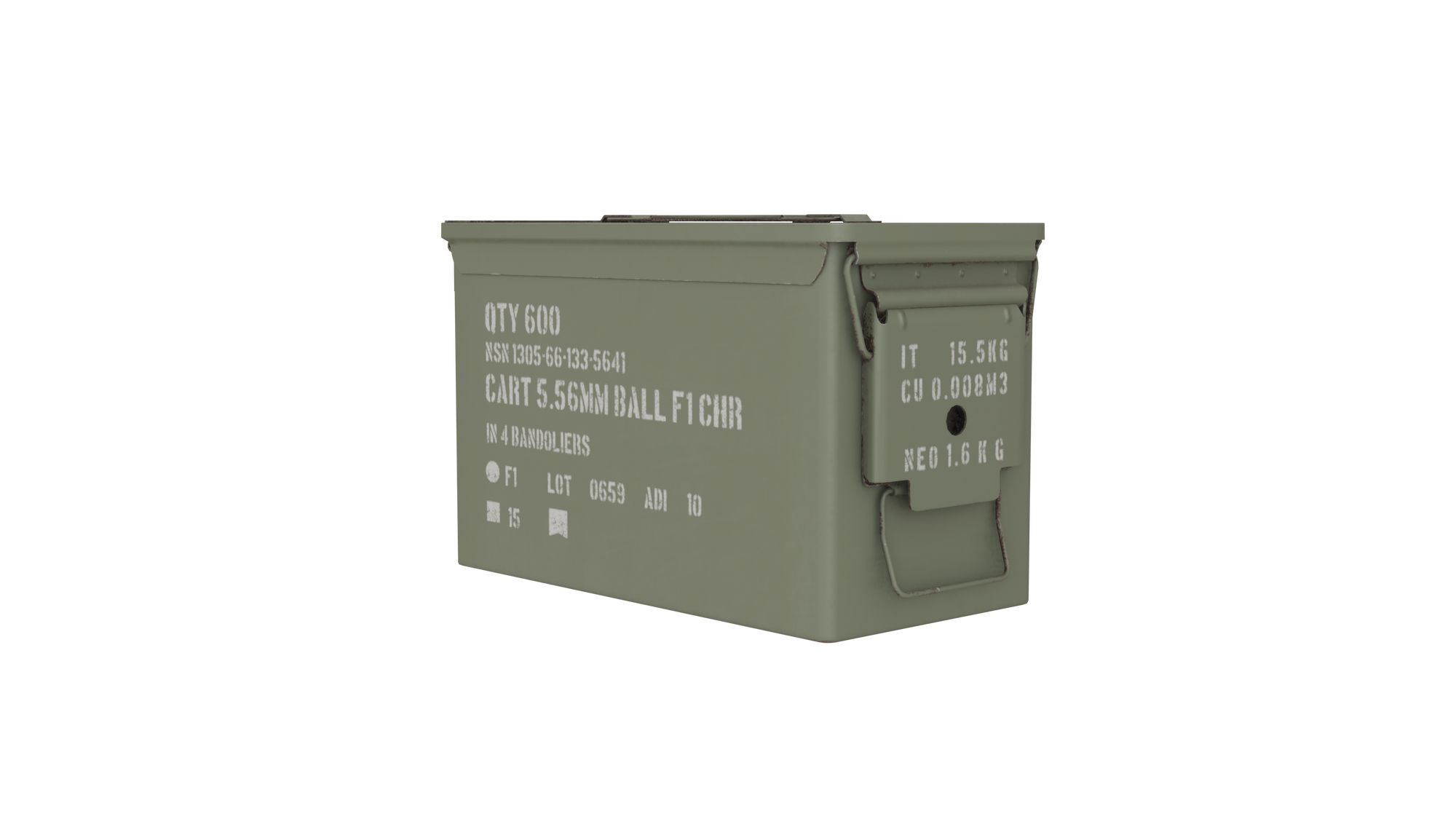 Military Ammo Box 3D Model BBD3D