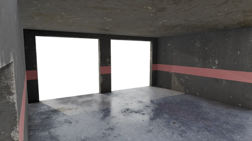 Empty Garage 3D model - BlackBladeDesign