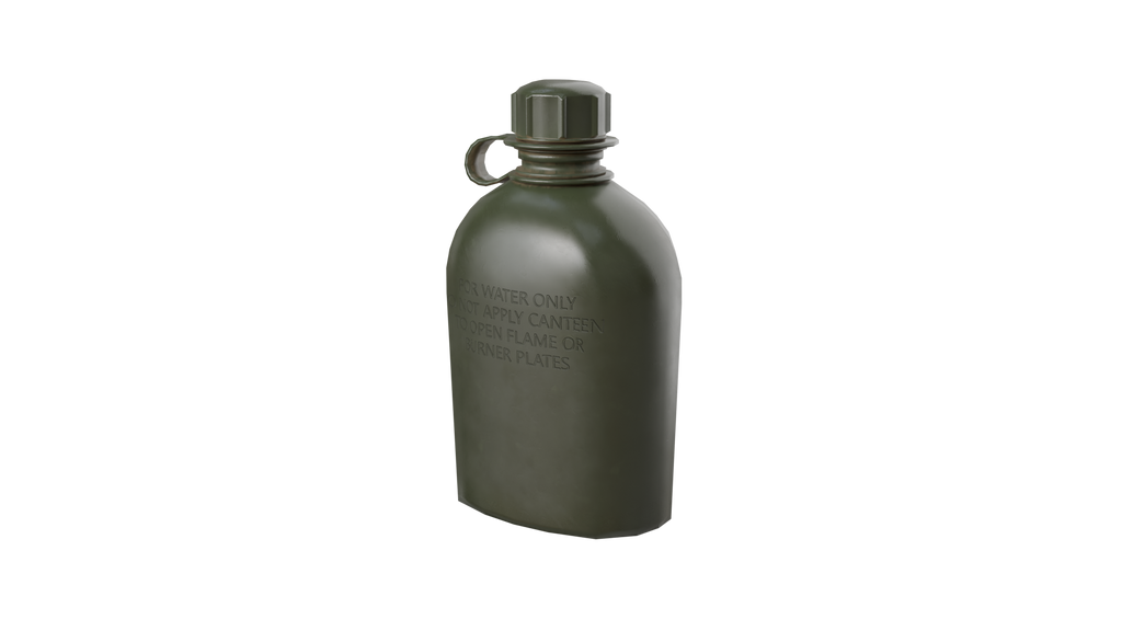 Military Canteen 3D Model – Game Ready PBR Asset