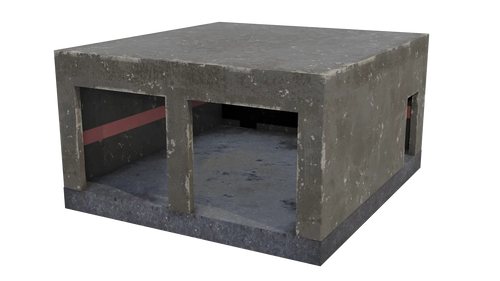 Empty Garage 3D model - BlackBladeDesign