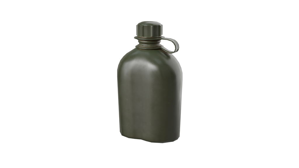 Military Canteen 3D Model – Game Ready PBR Asset BlackBladeDesign