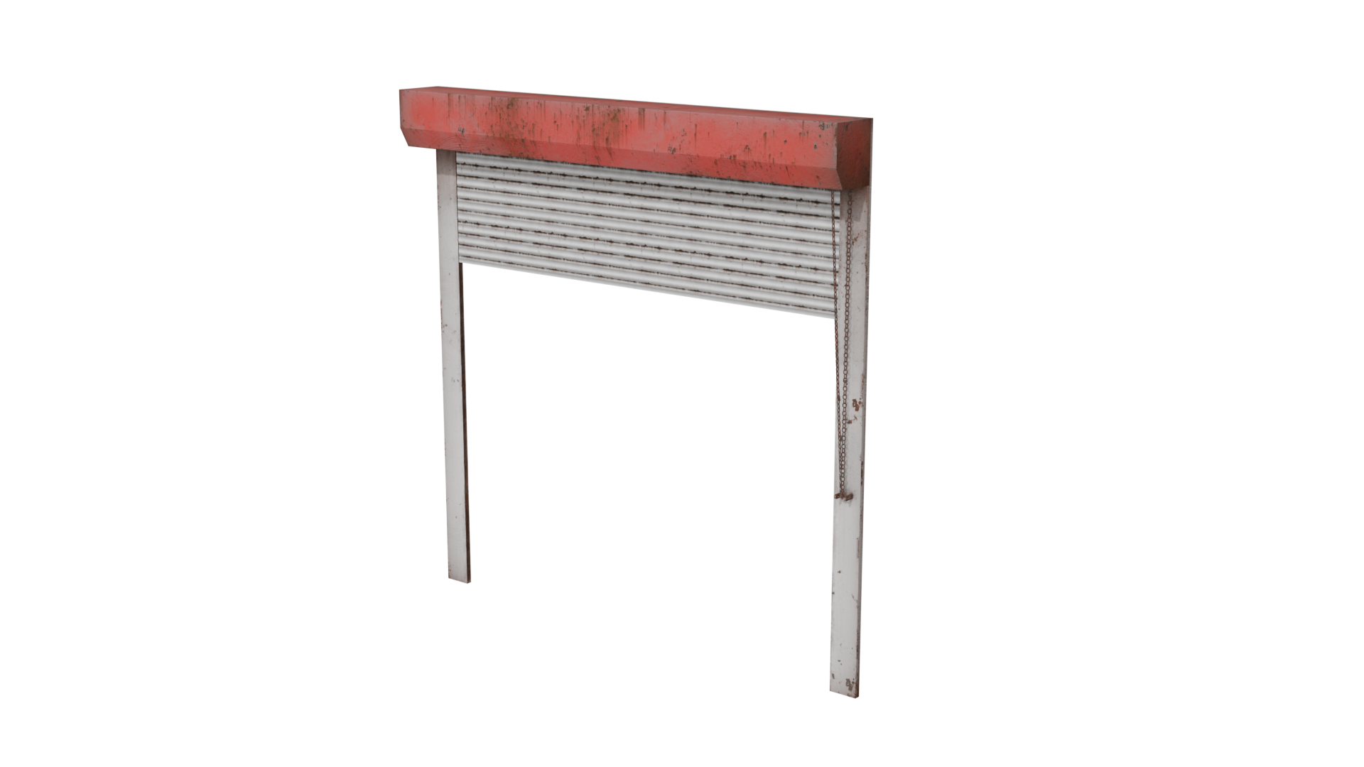 Game Ready Animated Roller Door 3D Model BlackBladeDesign