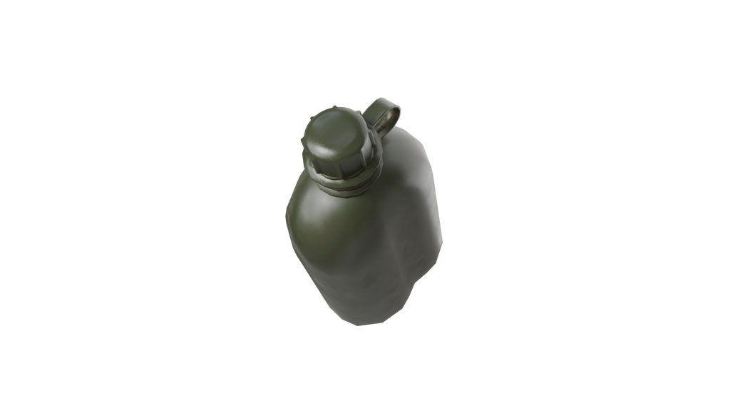 Military Canteen 3D Model – Game Ready PBR Asset BlackBladeDesign
