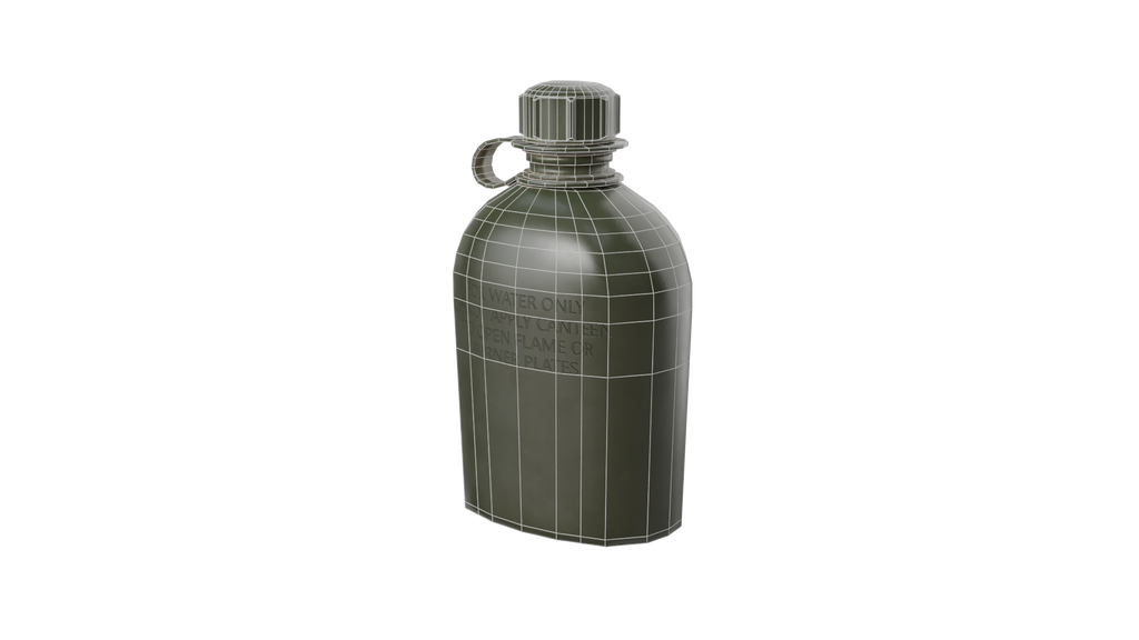 Military Canteen 3D Model – Game Ready PBR Asset BlackBladeDesign