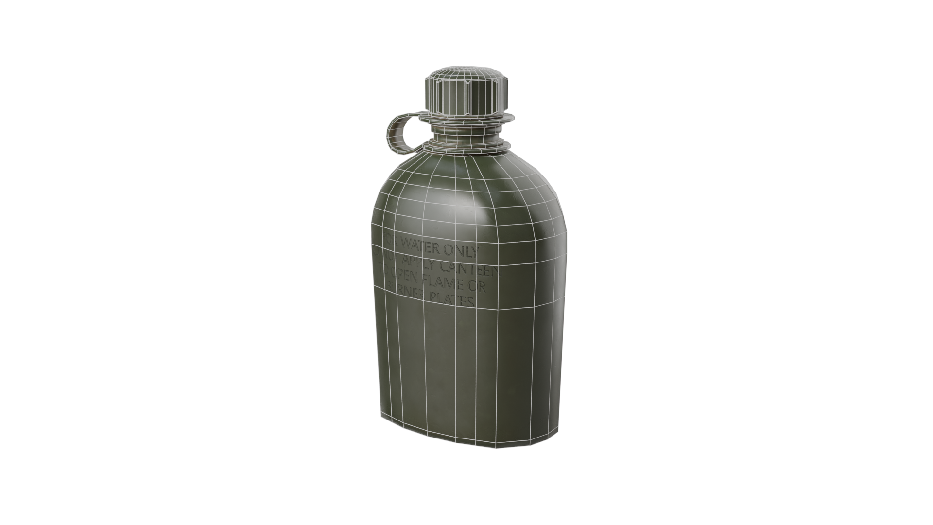 Military Canteen 3D Model – Game Ready PBR Asset BlackBladeDesign
