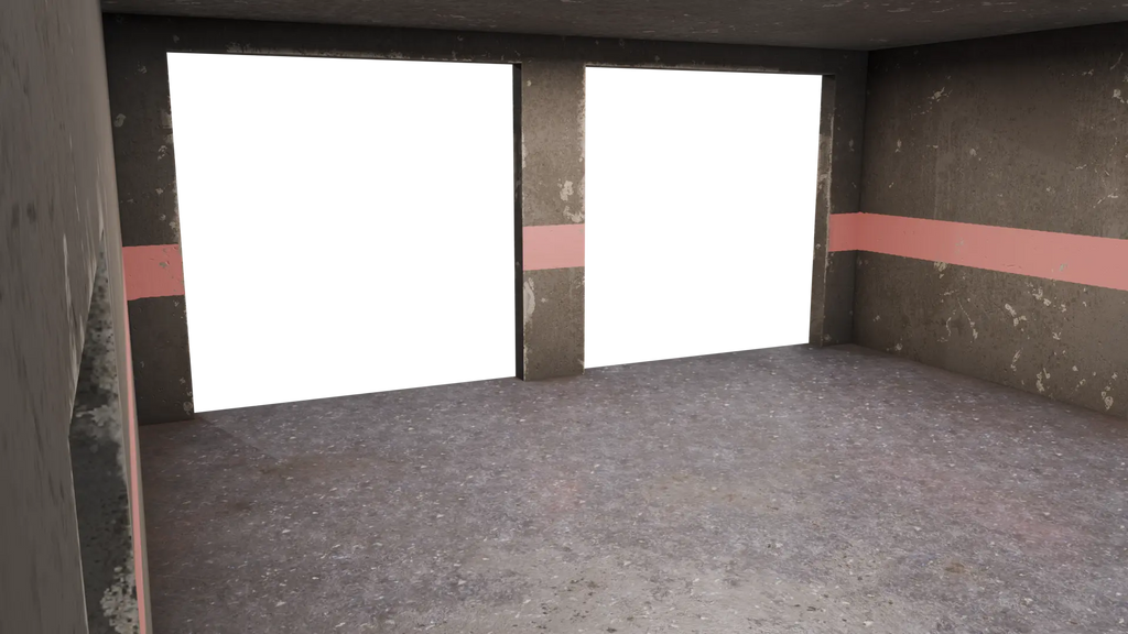 Empty Garage 3D model - BlackBladeDesign