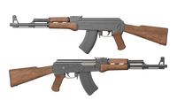 Game-Ready AK47 Type 3 3D model BlackBladeDesign