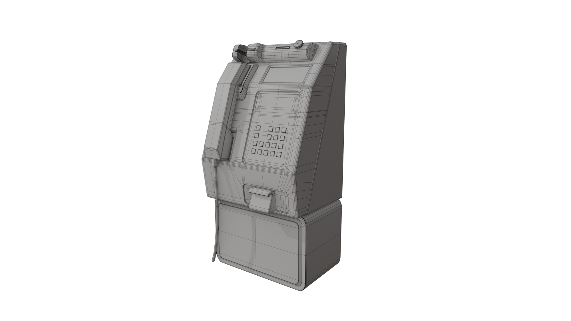 High-Quality Australian Telstra Payphone 3D Model - Game-Ready & VR-Ready BlackBladeDesign