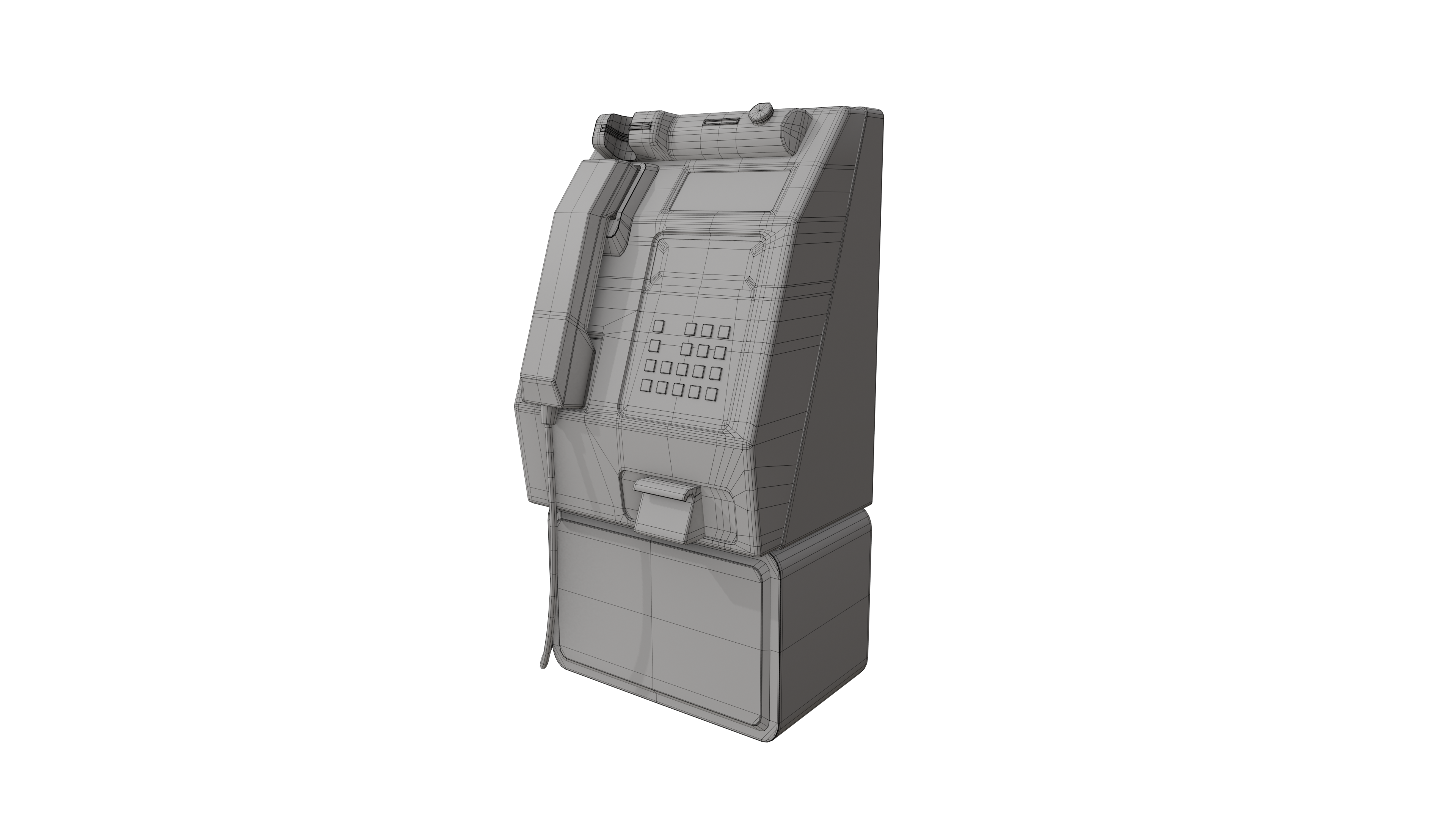 High-Quality Australian Telstra Payphone 3D Model - Game-Ready & VR-Ready BlackBladeDesign