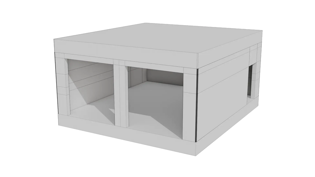 Empty Garage 3D model - BlackBladeDesign