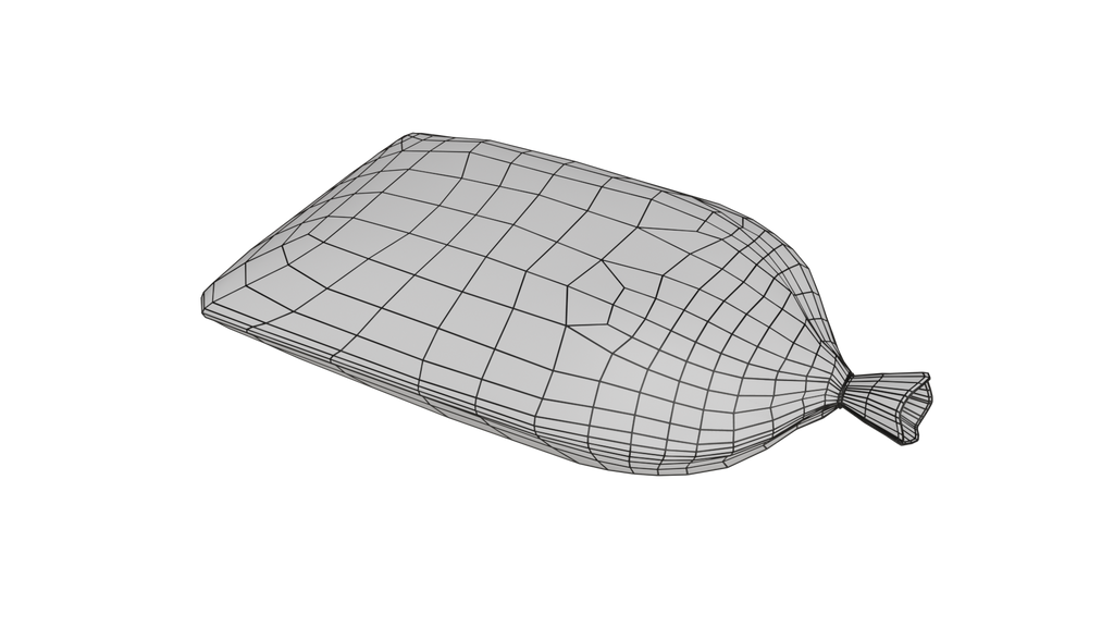 Modular Game-Ready Sandbag Wall 3D Model BlackBladeDesign