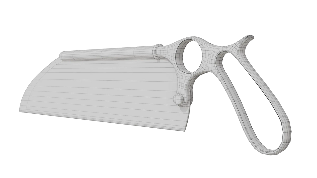 Bloody Bone Saw 3D Model - BlackBladeDesign
